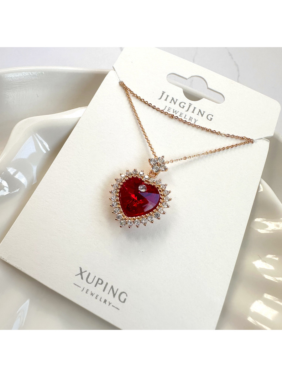 Колье Xuping Jewelry с кристаллом Сваровски "Сердце королевы"
