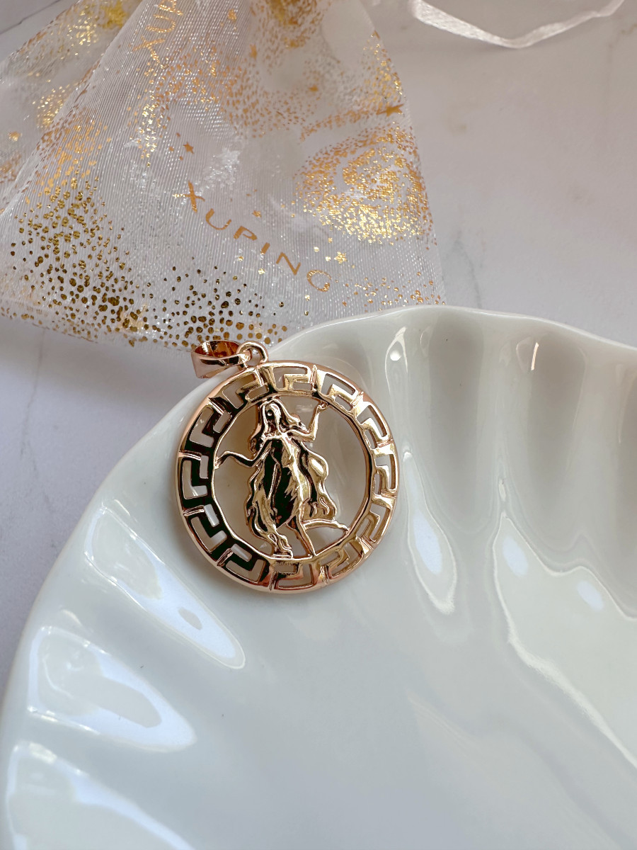 Подвеска "Дева" в стиле "Версаче" в золоте, Xuping Jewelry Подвеска "Дева" в стиле "Версаче" в золоте, Xuping Jewelry
