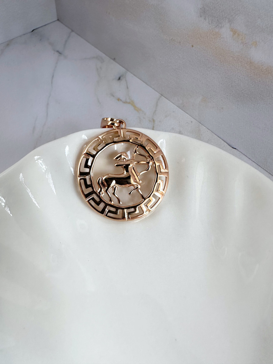 Подвеска "Стрелец" в стиле "Версаче" в золоте, Xuping Jewelry