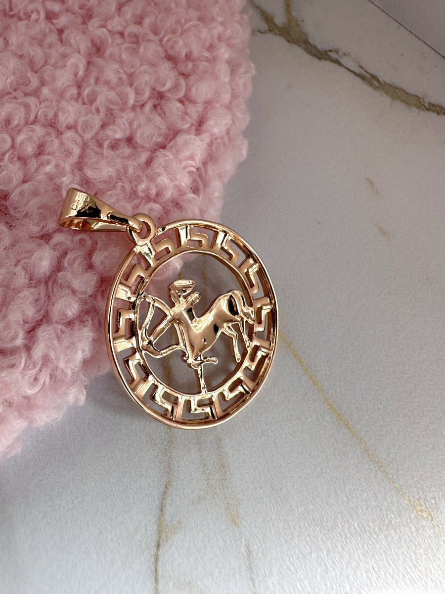 Подвеска "Стрелец" в стиле "Версаче" в золоте, Xuping Jewelry