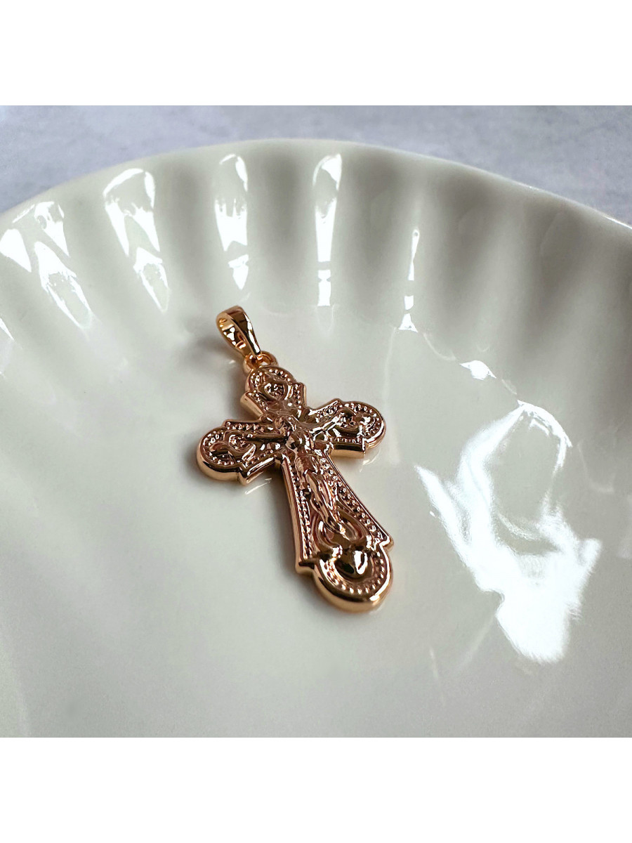 Крестик Xuping Jewelry позолоченный нательный Крестик Xuping Jewelry позолоченный нательный