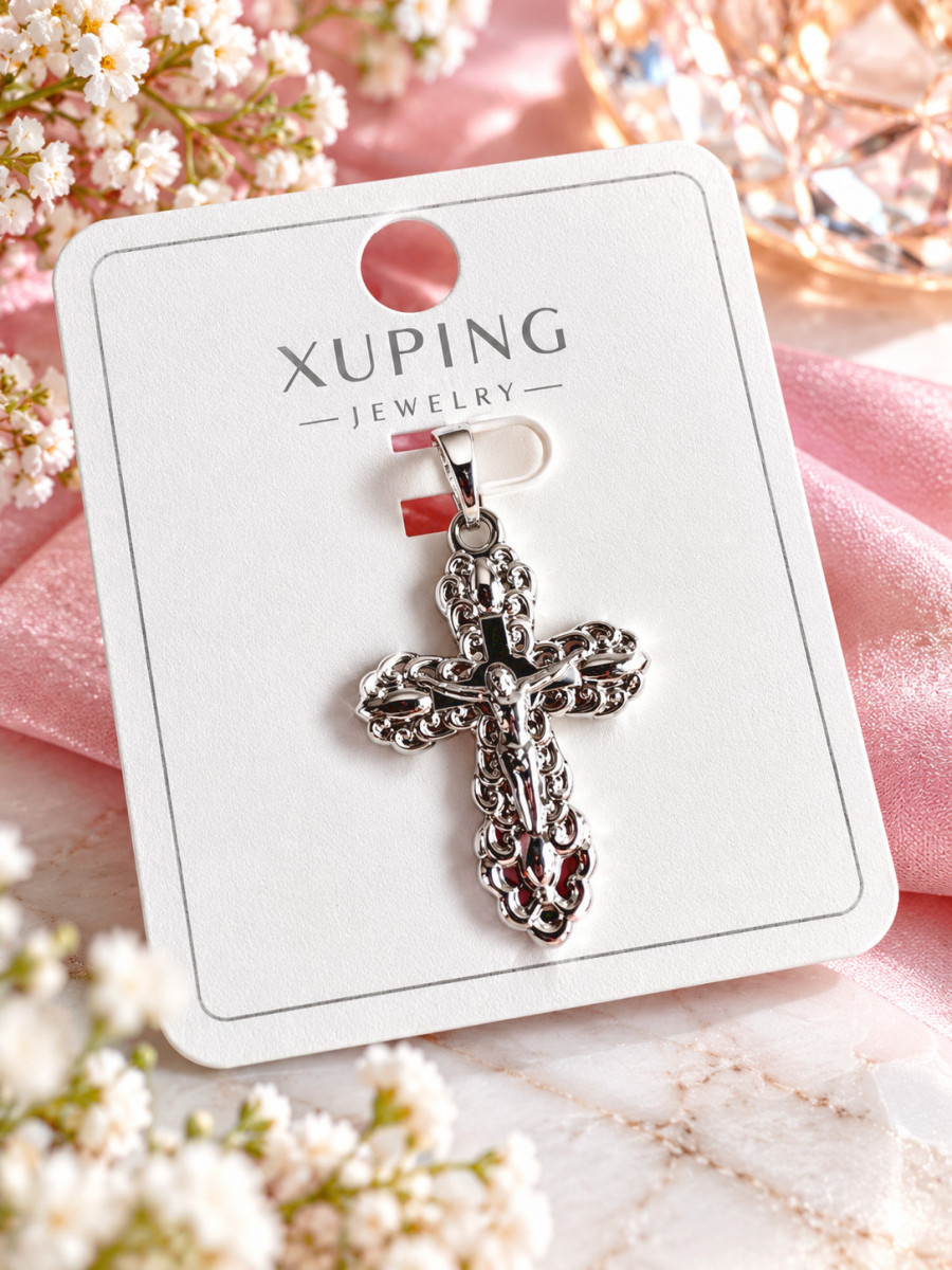 Крестик с распятием в кружевном дизайне, Xuping Jewelry Крестик с распятием в кружевном дизайне, Xuping Jewelry