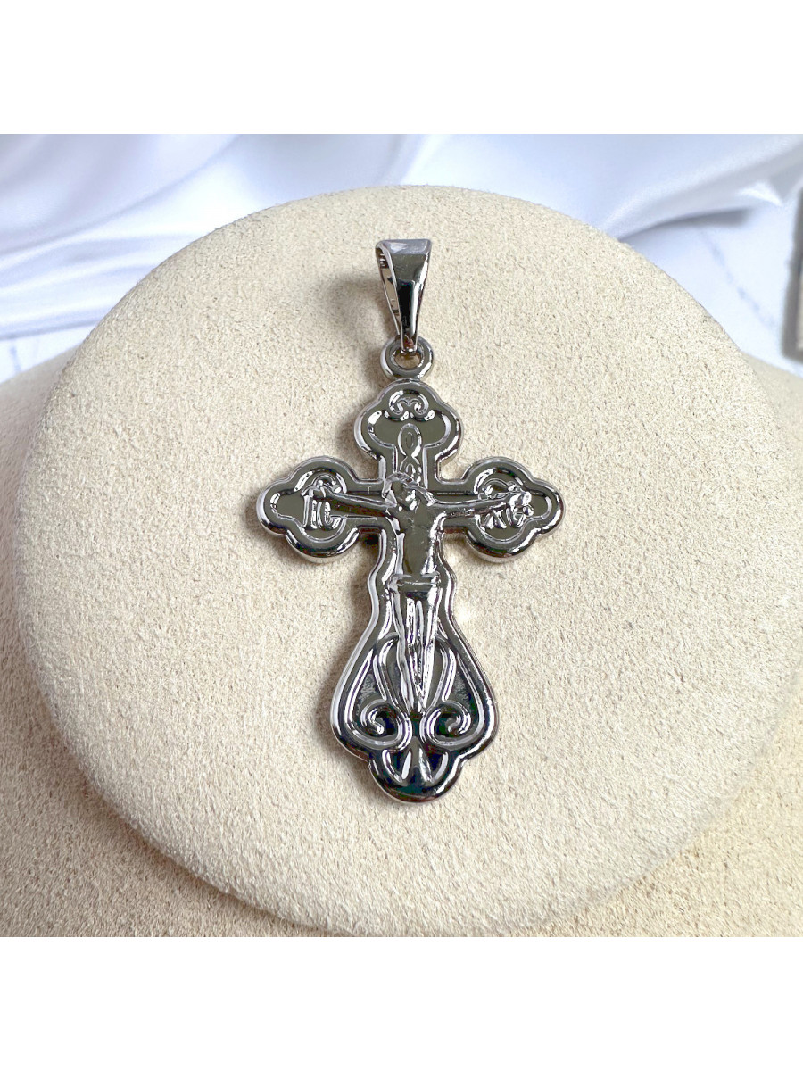 Нательный крест "Спаси и Сохрани" в серебре, Xuping Jewelry Нательный крест "Спаси и Сохрани" в серебре, Xuping Jewelry