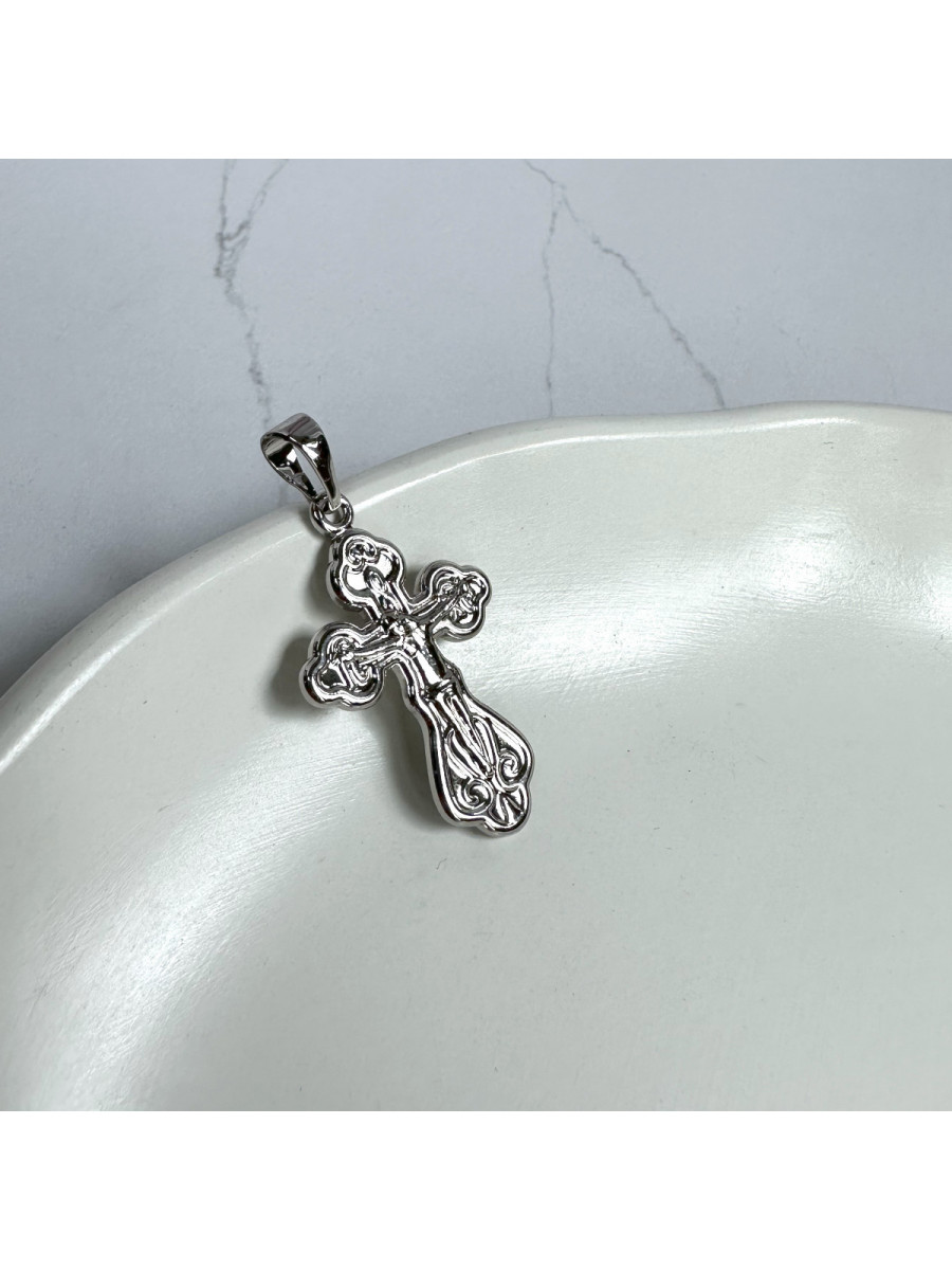 Нательный крест "Спаси и Сохрани" в серебре, Xuping Jewelry Нательный крест "Спаси и Сохрани" в серебре, Xuping Jewelry