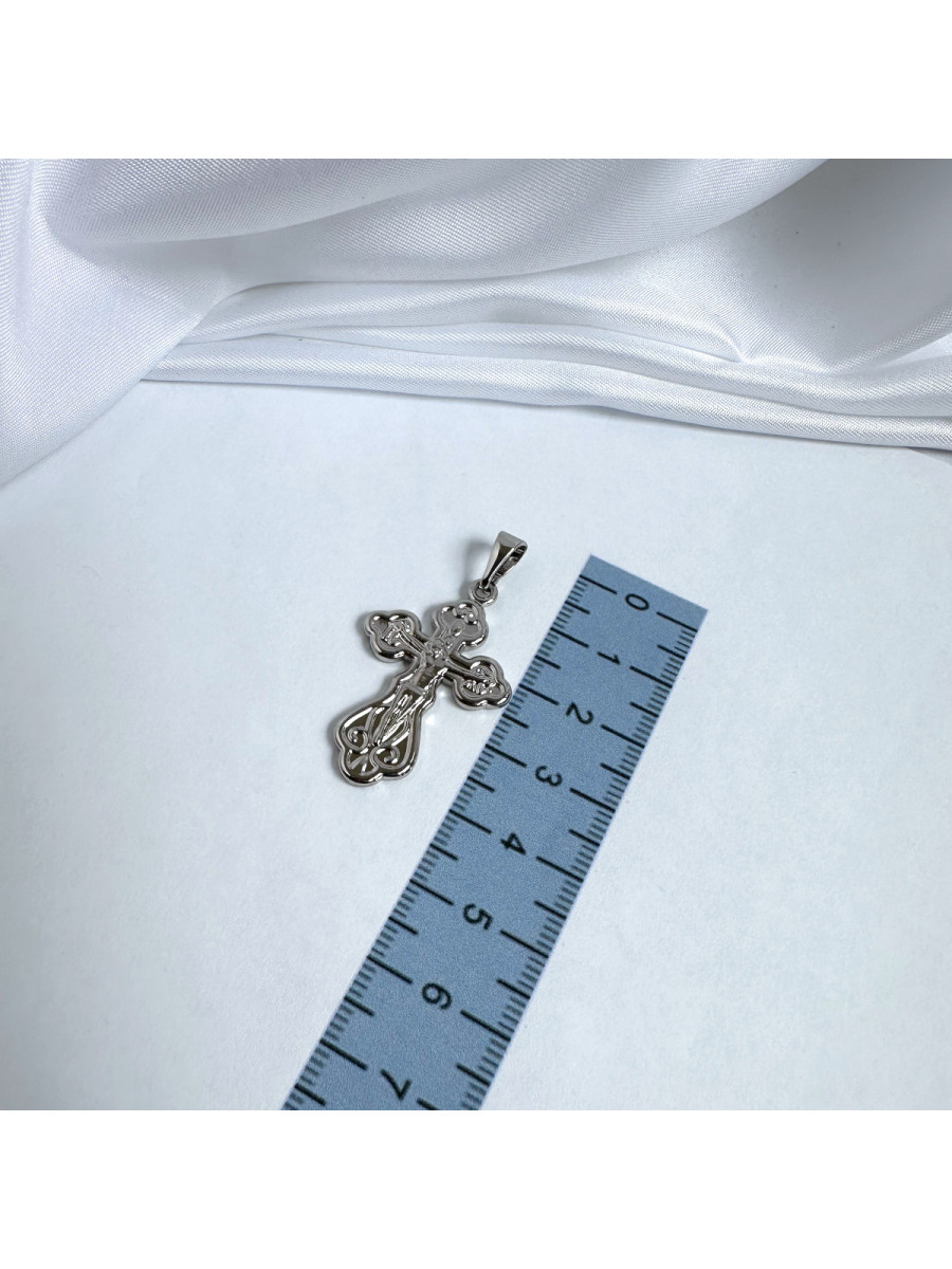 Нательный крест "Спаси и Сохрани" в серебре, Xuping Jewelry Нательный крест "Спаси и Сохрани" в серебре, Xuping Jewelry