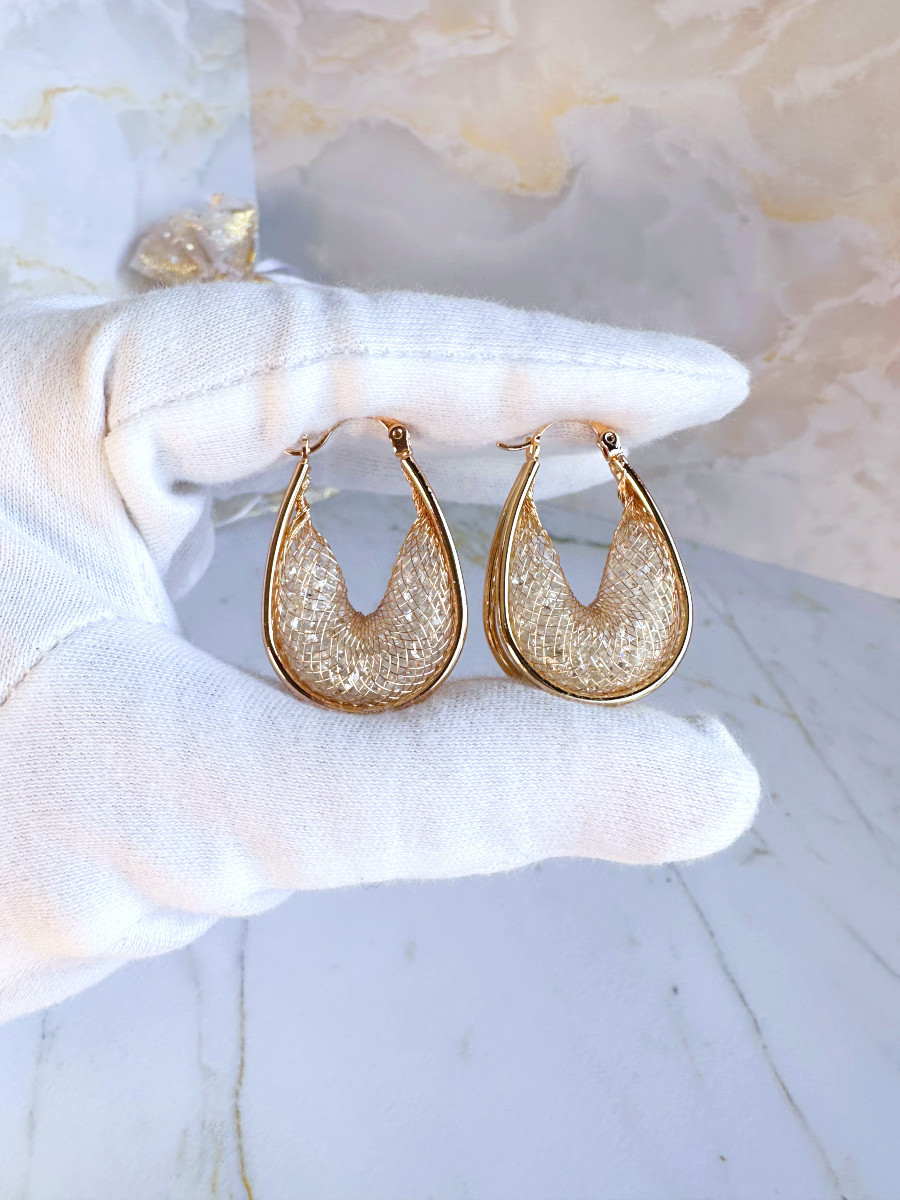 Серьги "Бриллиантовые россыпи", Xuping Jewelry Серьги "Бриллиантовые россыпи", Xuping Jewelry