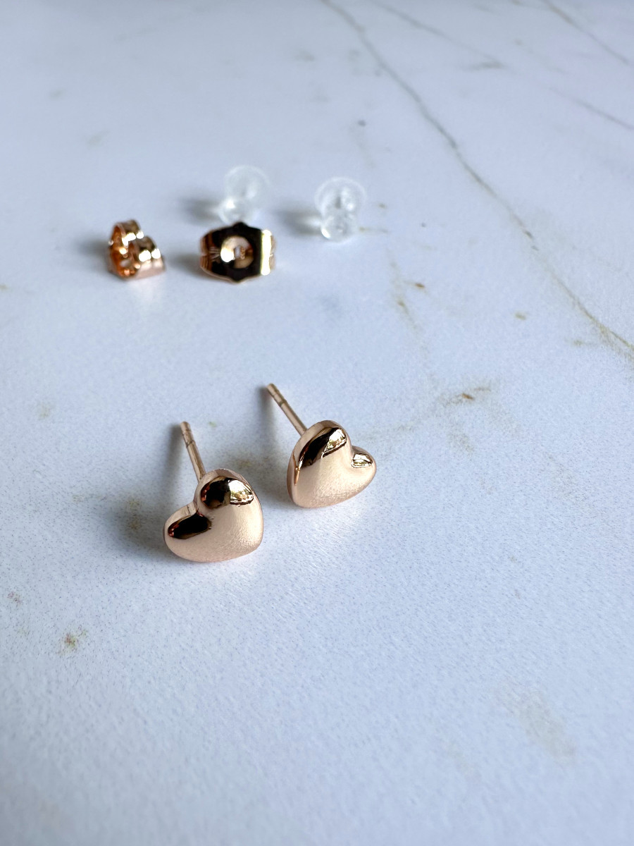 Серьги-гвоздики "Love" 6 мм., Xuping Jewelry Серьги-гвоздики "Love" 6 мм., Xuping Jewelry