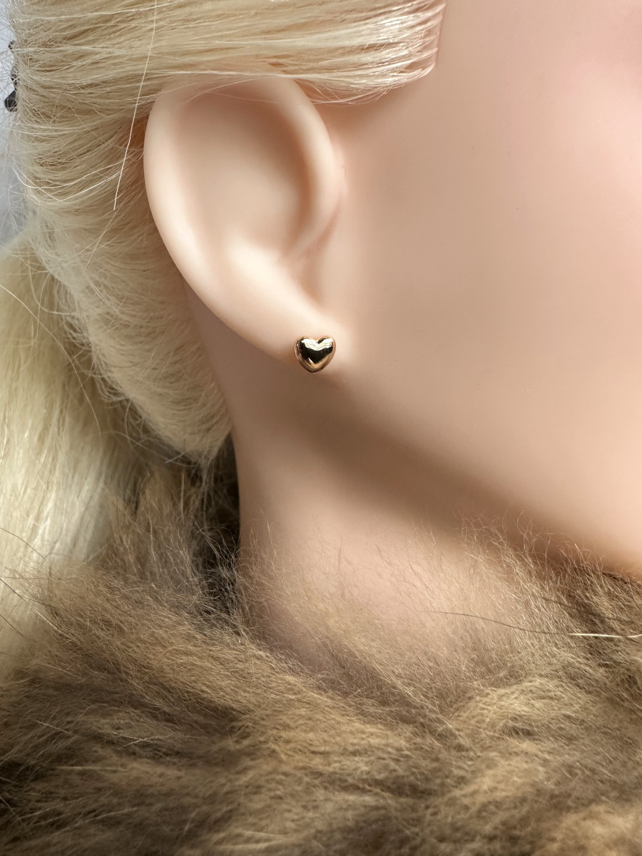 Серьги-гвоздики "Love" 6 мм., Xuping Jewelry Серьги-гвоздики "Love" 6 мм., Xuping Jewelry