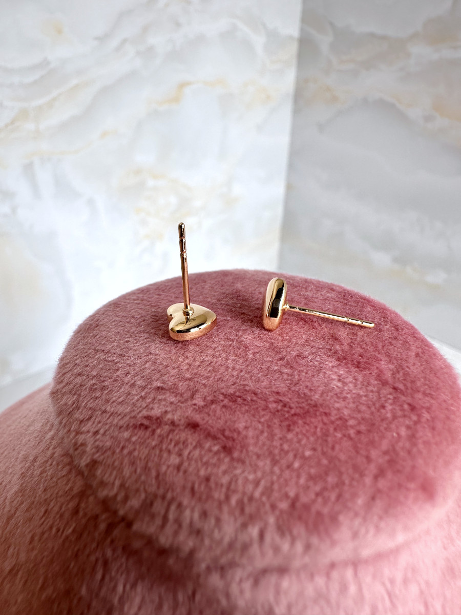 Серьги-гвоздики "Love" 6 мм., Xuping Jewelry Серьги-гвоздики "Love" 6 мм., Xuping Jewelry