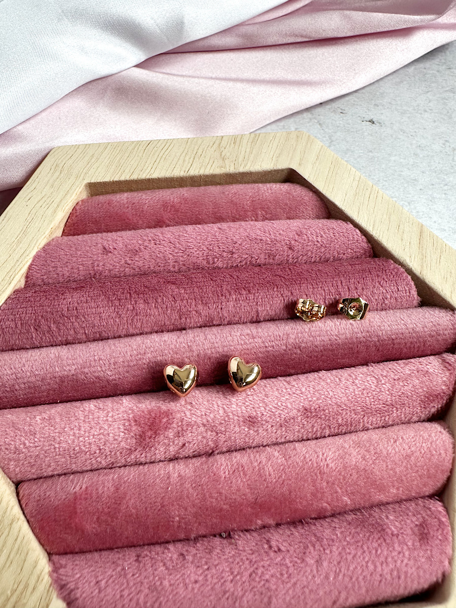 Серьги-гвоздики "Love" 8 мм., Xuping Jewelry