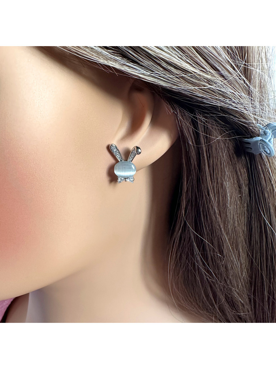 Серьги-гвоздики "PlayRabbit", Xuping Jewelry