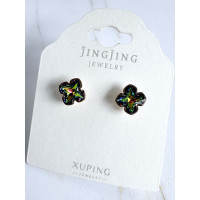 Серьги "Цветок клевера" с кристаллами Сваровски, Xuping Jewelry