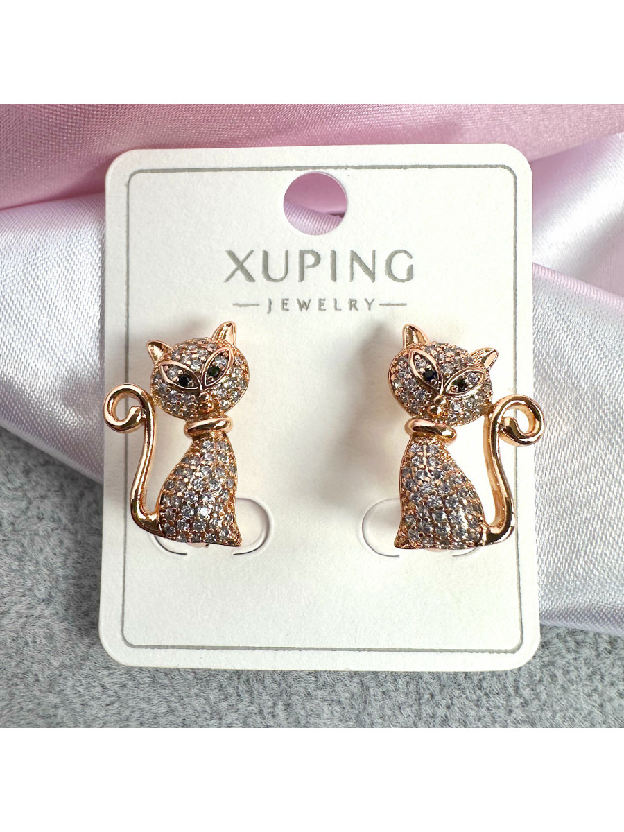Серьги "Кошки", Xuping Jewelry