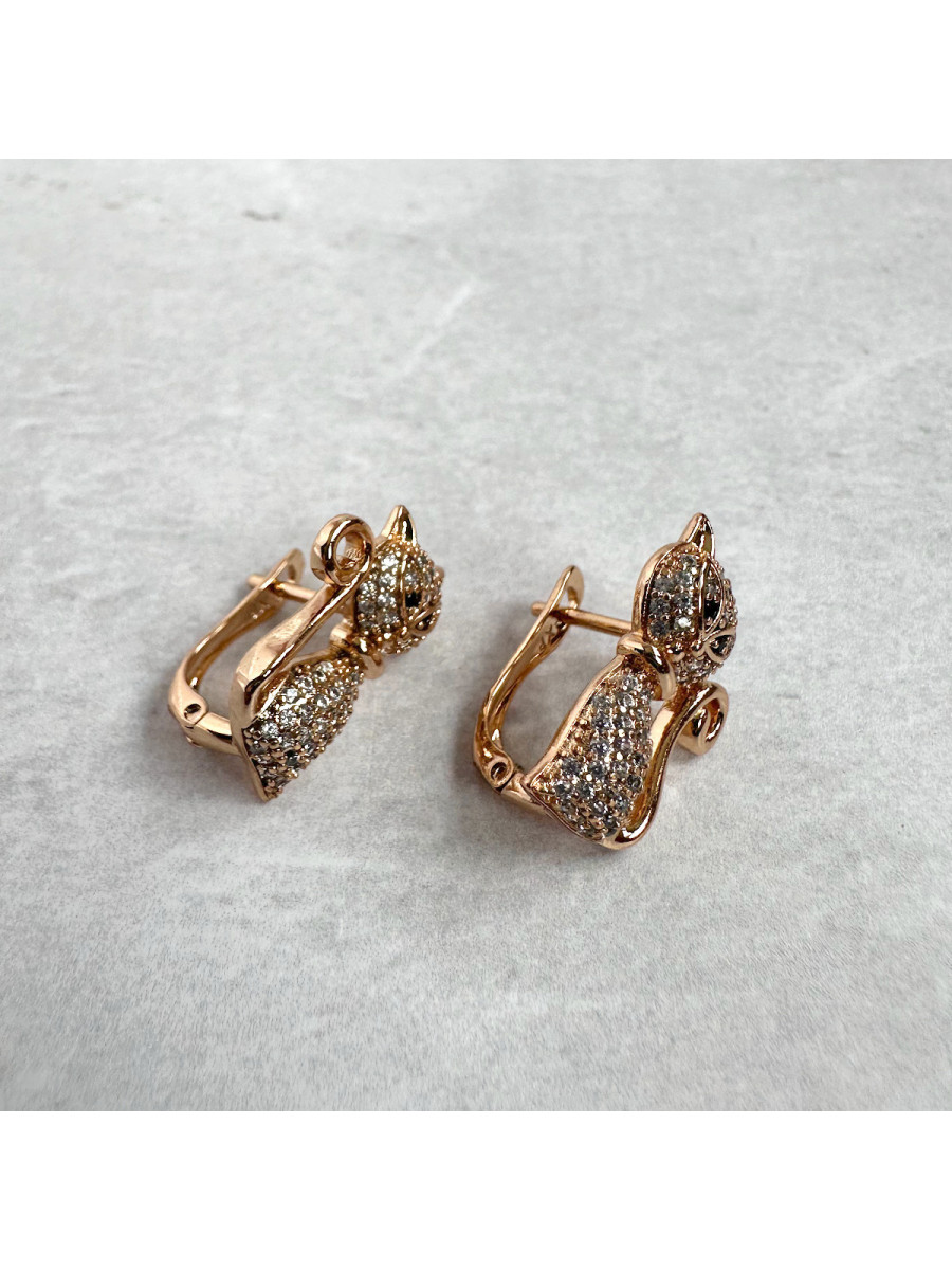 Серьги "Кошки", Xuping Jewelry