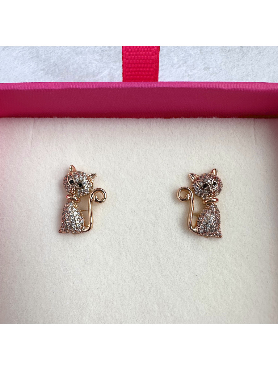Серьги "Кошки", Xuping Jewelry