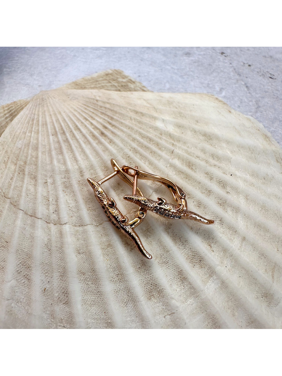Серьги с крокодилами, Xuping Jewelry Серьги с крокодилами, Xuping Jewelry