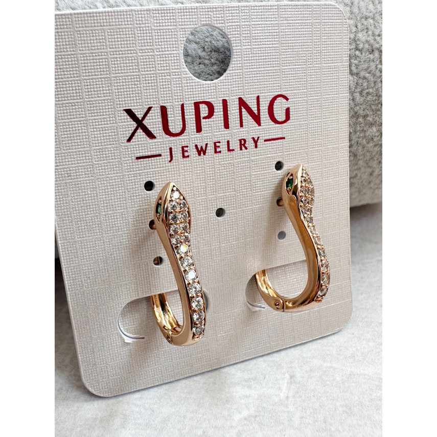 Серьги "Змея Змеевна", Xuping Jewelry