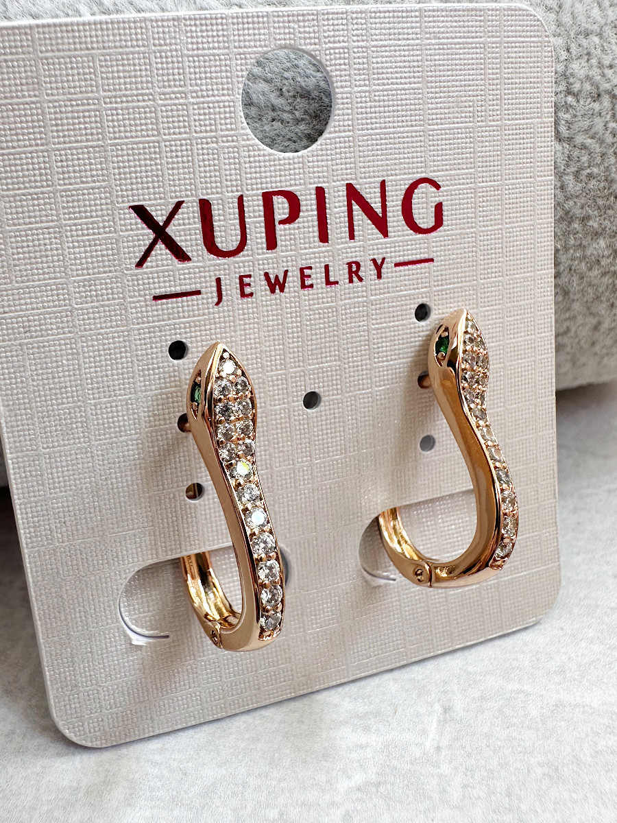Серьги "Змея Змеевна", Xuping Jewelry