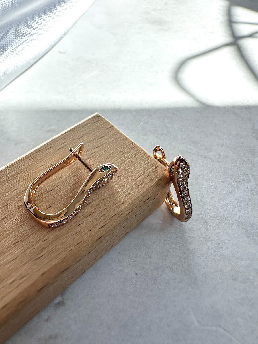 Серьги "Змея Змеевна", Xuping Jewelry