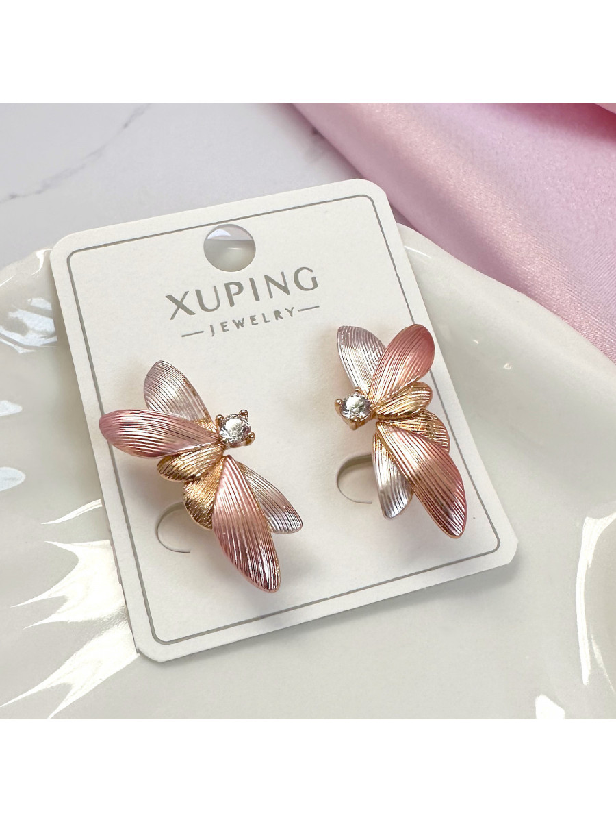 Серьги с цветами "Весна", Xuping Jewelry Серьги с цветами "Весна", Xuping Jewelry
