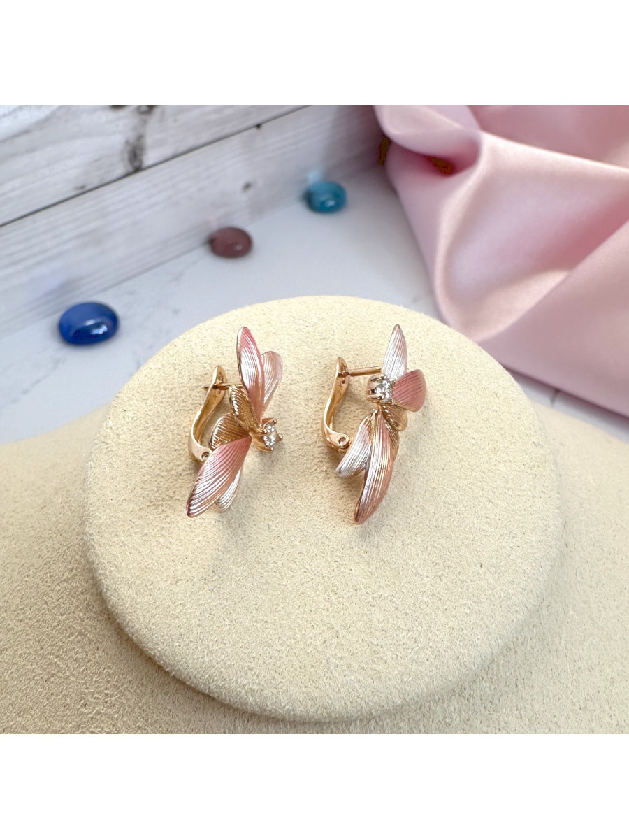 Серьги с цветами "Весна", Xuping Jewelry Серьги с цветами "Весна", Xuping Jewelry