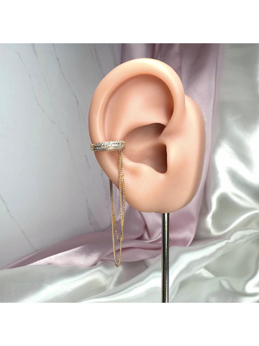 Позолоченная каффа с подвесками-цепочками, Xuping Jewelry