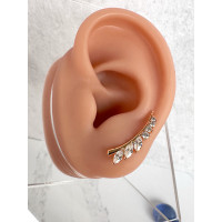 Серьги клаймберы "Нежная ветвь" в золоте, Xuping Jewelry