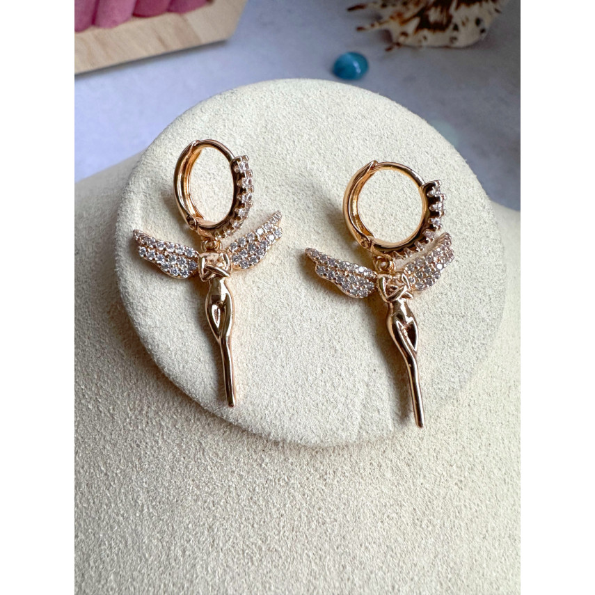 Позолоченные серьги "Ангел-Хранитель", Xuping Jewelry