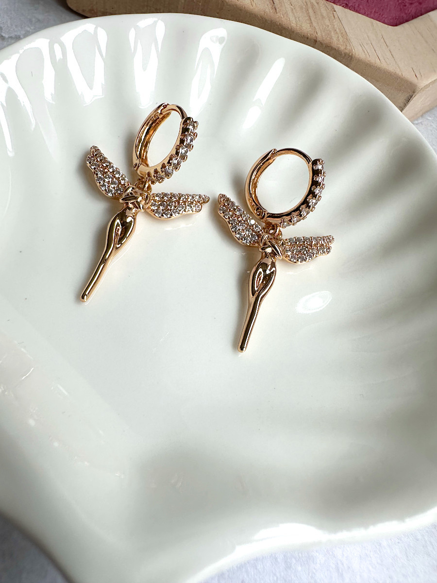 Позолоченные серьги "Ангел-Хранитель", Xuping Jewelry