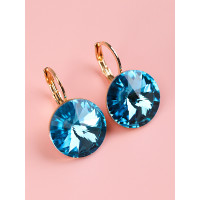 Серьги "Crystals" с голубыми кристаллами Сваровски, Xuping Jewelry